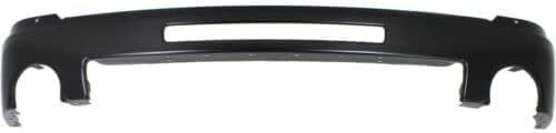 Front Bumper Primed Steel + Lower Valance Air Deflector + Extension Textured + Bracket Set Of 6 Direct Replacement Compatible With GMC Sierra 1500 2007-2013 GM1015100 GM1002832