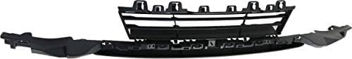 Front Bumper Center Grille Textured Plastic Direct Replacement Compatible With 2016-2019 BMW 3-Series BM1036176 51117386152