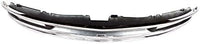 Front Grille Assembly Chrome Shell & Painted Gray Insert With Dual Headlight Holes Direct Replacement Compatible With 1996-2002 Chevrolet Express 1500 2500 3500 GM1200382 15037242