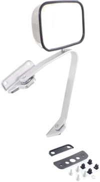 Set of 2 Front Mirror Manual Folding Non-Heated Polished Right Passenger & Left Driver Side Direct Replacement Compatible With 1987-1991 Ford F-Series FO1320102 FO1321102