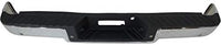 Step Bumper Assembly Chrome Steel With Rear Object Sensor Holes Direct Replacement Compatible With 2006-2008 Ford F-150 / Lincoln Mark FO1103138 8L3Z17906C-PFM