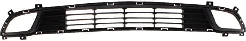 Front Bumper Grille Textured Dark Gray Plastic With Pre-Collision System Direct Replacement Compatible With 2017-2018 Kia Forte KI1036135 86522B0000