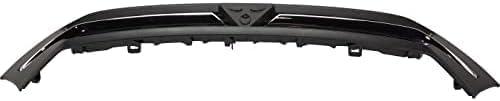 Front Grille Primed Plastic With Chrome Molding Direct Replacement Compatible With 2018-2019 Mitsubishi Outlander Sport/RVR MI1200274 6402A504