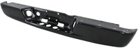 Rear Bumper Face Bar Steel + Step Pad Primed Plastic Direct Replacement Compatible With 2002-2008 Dodge Ram 1500/2003-2009 2500 3500 CH1102352 CH1191110 5073625AE 55077340AD
