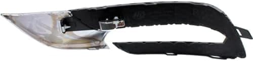 Set Of 2 Front Fog Light Molding With Chrome Trim Right Passenger & Left Driver Side Direct Replacement Compatible With 2013-2017 Buick Enclave GM1039152 GM1038152 20983394 20983395