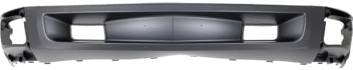Front Bumper Impact Bar Steel + Grille + Lower Valance Air Deflector Textured + End Caps Left & Right Side Direct Replacement Compatible With 2007-2013 Chevrolet Silverado 1500