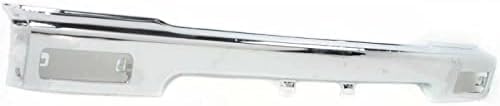 Front Bumper Face Bar Chrome Steel Direct Replacement Compatible With 1989-1991 Toyota Pickup TO1002109 5210189114