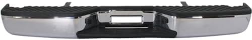 Rear Step Bumper Assembly Chrome Steel Direct Replacement Compatible With 2004-2015 Nissan Titan NI1103109 NI1103116 850108S125-PFM 850229FM0C-PFM