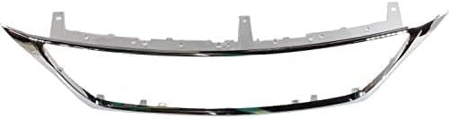 Front Grille Molding Chrome Direct Replacement Compatible With 2008-2011 Lexus GS350 GS450H GS460 LX1210102 5271130250