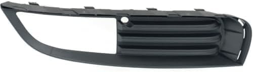 Set Of 2 Front Fog Light Moldings Primed Plastic Left Driver & Right Passenger Side Direct Replacement Compatible With 2011-2013 Buick Regal GM1039140 GM1038140 13238371 13238370