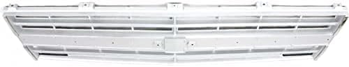 Front Grille Argent Shell And Insert With Molding Holes Direct Replacement Compatible With 1985-1988 Chevrolet C/K Series GM1200140 15554911