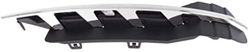 Set Of 2 Front Fog Light Cover Outer Primed Left Driver & Right Passenger Side Direct Replacement Compatible With 2008-2012 Chevrolet Malibu GM1039114 GM1038114 25905344 25905343