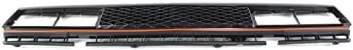 Front Grille Primed Shell And Mesh Insert With Red Molding Direct Replacement Compatible With 1983-1986 Nissan 720 NI1200118 6231084W00