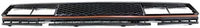 Front Grille Primed Shell And Mesh Insert With Red Molding Direct Replacement Compatible With 1983-1986 Nissan 720 NI1200118 6231084W00