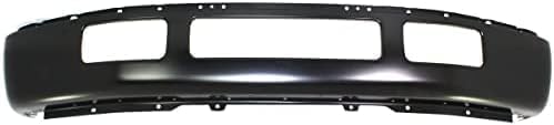 Front Bumper Face Bar Primed Steel With Fender Flare Holes Direct Replacement Compatible With 2005-2007 Ford F-450 / F-550 Super Duty FO1002397 5C3Z17757EAA