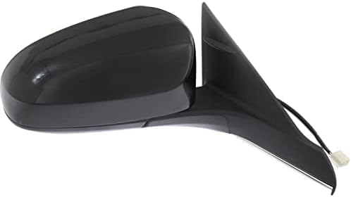 Set Of 2 Front Power Mirror Manual Folding Heated Primed Plastic Right Passenger & Left Driver Side Direct Replacement Compatible With 2016-2017 Toyota Camry TO1320363 TO1321363