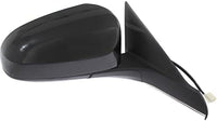 Set Of 2 Front Power Mirror Manual Folding Heated Primed Plastic Right Passenger & Left Driver Side Direct Replacement Compatible With 2016-2017 Toyota Camry TO1320363 TO1321363