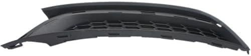 Set Of 2 Front Fog Light Cover Textured Dark Gray Plastic Right Passenger & Left Driver Side Direct Replacement Compatible With 2012-2015 Volkswagen Passat VW1039121 VW1038121