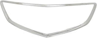 Front Grille Surround Molding Chrome Direct Replacement Compatible With 2015-2017 Acura TLX AC1202106 75105TZ3A01