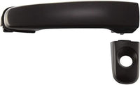 Front Exterior Door Handle Smooth Black with Keyhole Left Side Direct Replacement Compatible with 2004-2008 Chevrolet Malibu / 2006-2011 HHR FDH010147 22672194 22672201