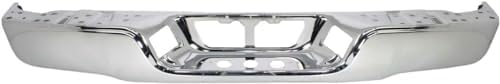 Rear Step Bumper Face Bar Chrome Steel Direct Replacement Compatible With 2007-2013 Toyota Tundra TO1102244 521510C060
