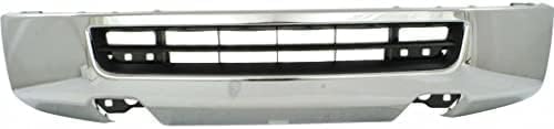 Front Bumper Chrome Steel Direct Replacement Compatible With 2012-2021 Nissan NV1500 / NV2500 / NV3500 NI1002145 620221PA1A
