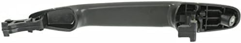 Set of 2 Front Exterior Door Handle Smooth Black Right Passenger & Left Driver Side Direct Replacement Compatible with 2003-2009 Toyota Land Cruiser / 2008-2017 Highlander 6921128070