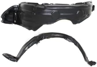 Set Of 2 Front Fender Liner Plastic Left Driver & Right Passenger Side Direct Replacement Compatible With 2008-2014 Scion xD SC1249107 SC1248107 5387552250 5387652250