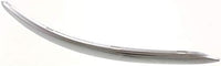 Set Of 2 Front Bumper Molding Chrome Plastic Left Driver & Right Passenger Side Direct Replacement Compatible With 2005-2010 Volkswagen Jetta VW1213100 VW1212100