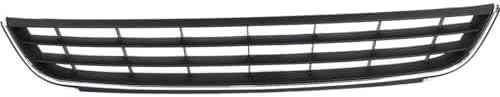 Front Bumper Lower Grille With Chrome Trim Plastic Direct Replacement Compatible With 2011-2014 Volkswagen Jetta VW1036120 5C6853671RYP