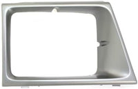 Set Of 2 Front Headlight Door Bezel Argent Plastic Right & Left Side Direct Replacement Compatible With 1992-1996 Ford E-Series Econoline Van FO2513141 FO2512141 F2UZ13064A F2UZ13064B