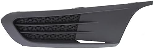 Front Bumper Grille Textured + Fog Light Covers Left Driver & Right Passenger Side Direct Replacement Compatible With 2011-2014 Volkswagen Jetta VW1036121 VW1038119 VW1039119