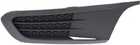 Front Bumper Grille Textured + Fog Light Covers Left Driver & Right Passenger Side Direct Replacement Compatible With 2011-2014 Volkswagen Jetta VW1036121 VW1038119 VW1039119
