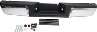 Step Bumper Assembly Chrome Steel Without Object Sensor Holes Direct Replacement Compatible With 2013-2016 Ford F-Series Super Duty FO1103176 9C3Z17906B-PFM