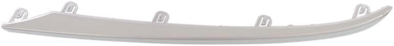 Set Of 2 Front Bumper Molding Outer Chrome Plastic Right Passenger & Left Driver Side Direct Replacement Compatible With 2015-2017 Acura TLX AC1047100 AC1046100 71121TZ3A00