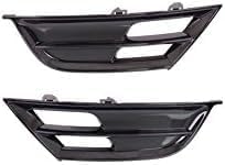 Set Of 2 Front Bumper Grille Textured Right Passenger & Left Driver Side Direct Replacement Compatible With 2015-2017 Chrysler 200 CH1038160 CH1039160 68203015AC 68203014AC