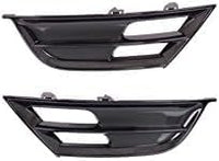 Set Of 2 Front Bumper Grille Textured Right Passenger & Left Driver Side Direct Replacement Compatible With 2015-2017 Chrysler 200 CH1038160 CH1039160 68203015AC 68203014AC