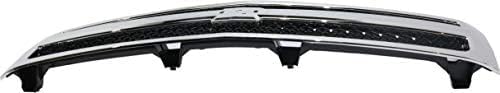 Front Grille Chrome Shell And Insert Plastic Factory Installed Direct Replacement Compatible With 2007-2013 Chevrolet Silverado 1500 GM1200572 25810707 19303978 22849840