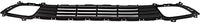 Front Bumper Grille Textured Dark Gray Plastic With Pre-Collision System Direct Replacement Compatible With 2017-2018 Kia Forte KI1036135 86522B0000
