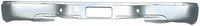 Rear Step Bumper Face Bar Only With Pad Provision Silver Steel Direct Replacement Compatible With 1999-2006 Chevrolet Silverado/GMC Sierra 1500 2500HD 3500 12473000-PFM