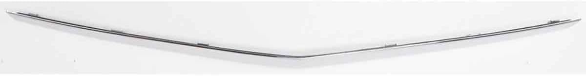 Front Bumper Cover Primed Plastic + Grille Chrome Shell and Insert + Chrome Molding + Fog Light Left & Right Side Direct Replacement Compatible With 2006-2011 Cadillac DTS