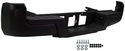 Step Bumper Assembly Primed Steel With Park Assist Sensor Holes Without Towing Hitch Direct Replacement Compatible With 2016-2023 Toyota Tacoma TO1103133 5215904030-PFM