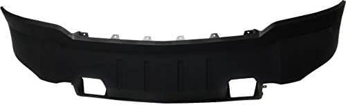 Front Bumper Steel With Fog Light And Parking Aid Sensor Holes + Lower Valance Textured Plastic Direct Replacement Compatible With 2015-2019 Chevrolet Silverado 2500/3500