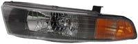 Set Of 2 Front Head Light Assembly Plastic Left Driver & Right Passenger Side Direct Replacement Compatible With 2002-2003 Mitsubishi Galant MI2502122 MI2503122 MR972843 MR972844