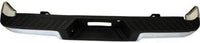 Rear Step Bumper Face Bar With Pads Chrome Steel Direct Replacement Compatible With 2006-2008 Ford F-150 FO1103140 8L3Z17906B-PFM