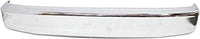 Front Bumper Face Bar Chrome Without Molding Holes + Lower Valance Panel Textured + Mounting Arm Brackets Left & Right Side Direct Replacement Compatible With 1992-1997 Ford F-Series