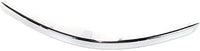 Front Bumper Molding Chrome Plastic Left Driver Side Direct Replacement Compatible With 2008-2010 Chrysler Town And Country CH1046102 5113149AA