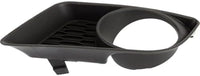 Set Of 2 Front Fog Light Moldings Textured Plastic Right Passenger & Left Driver Side Direct Replacement Compatible With 2011-2014 Dodge Charger CH1039133 CH1038133 68092572AA