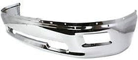 Front Bumper Face Bar Chrome Steel Direct Replacement Compatible With 2009-2012 Dodge Ram 1500 CH1002386 55112609AA 68206067AA