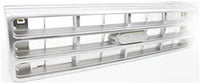 Front Grille Assembly Painted Silver Shell And Insert Direct Replacement Compatible With 1989-1991 Ford F-Series FO1200142 E9TZ8200C